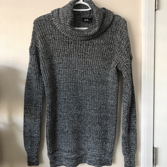 Dotti Grey Turtleneck Sweater - Picture 1 of 2